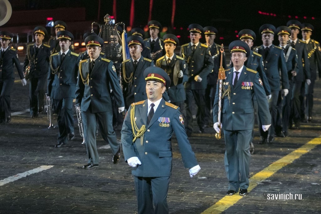 Образцово-показательный оркестр войск национальной гвардии РФ на фестивале "Спасская башня" 2021